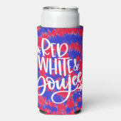 Gefärbte Krawatte Bachelorette Selters Dosenkühler (Seltzer Rückseite)