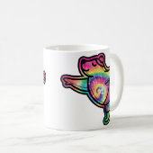 Gefärbte Krawatte Ballerina Bear: Gracful and Colo Kaffeetasse (VorderseiteRechts)