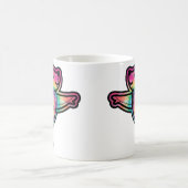 Gefärbte Krawatte Ballerina Bear: Gracful and Colo Kaffeetasse (Mittel)