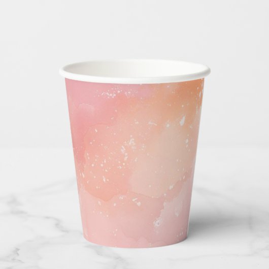 Gefärbte Krawatte bas mitzva Geburtstag Pappbecher (Rückseite)