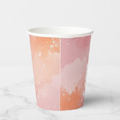 Gefärbte Krawatte bas mitzva Geburtstag Pappbecher (Rechts)