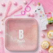 Gefärbte Krawatte bas mitzva Geburtstag Pappteller (Party)