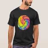 Gefärbte Krawatte Beach Volleyball Retro Setters P T-Shirt (Vorderseite)