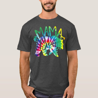 Gefärbte Krawatte Bear Mama Shirt Matching Mommy M
