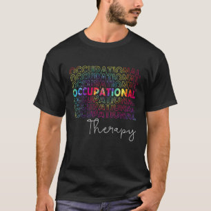 Gefärbte Krawatte Berufstherapie Kostüm OT Therape T-Shirt