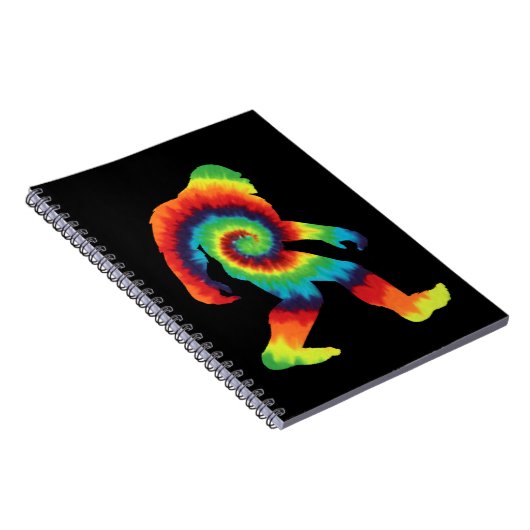 Gefärbte Krawatte Bigfoot Notizblock (Rechte Seite)