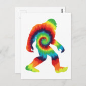 Gefärbte Krawatte Bigfoot Postkarte (Vorne/Hinten)