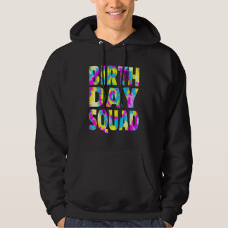 Gefärbte Krawatte Birthday Squad Matching Group Ge Hoodie