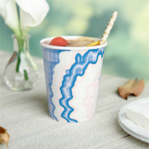 Gefärbte Krawatte Blau weißer Swirl funky Retromus
