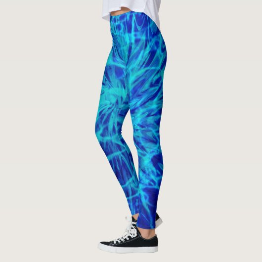 GEFÄRBTE KRAWATTE BLAUE LEGGINGS (Links)