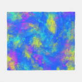 Gefärbte Krawatte Blue Fleecedecke (Vorderseite (Horizontal))