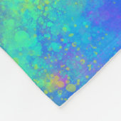 Gefärbte Krawatte Blue Fleecedecke (Ecke)