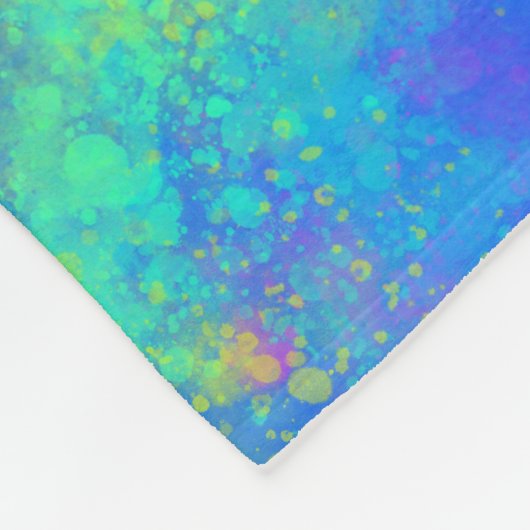 Gefärbte Krawatte Blue Fleecedecke (Ecke)