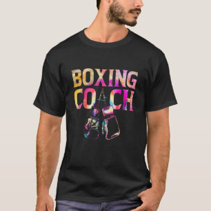 Gefärbte Krawatte Boxing Coach Gloves Boxer Fighte T-Shirt