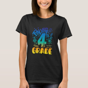 Gefärbte Krawatte Boys 4. Platz Crew Team Grade T-Shirt