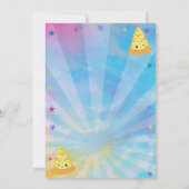 Gefärbte Krawatte Boys Bowling Party macht Spaß Einladung (Rückseite)