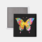 GEFÄRBTE KRAWATTE BUTTERFLY MAGNET (Vorderseite/Rückseite)