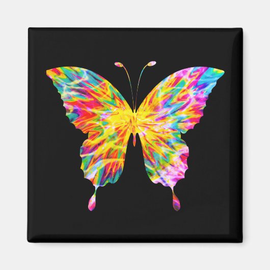 GEFÄRBTE KRAWATTE BUTTERFLY MAGNET (Vorne)