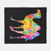 GEFÄRBTE KRAWATTE CAMEL FLEECEDECKE (Vorderseite (Horizontal))