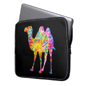 GEFÄRBTE KRAWATTE CAMEL LAPTOPSCHUTZHÜLLE (Vorderseite Links)