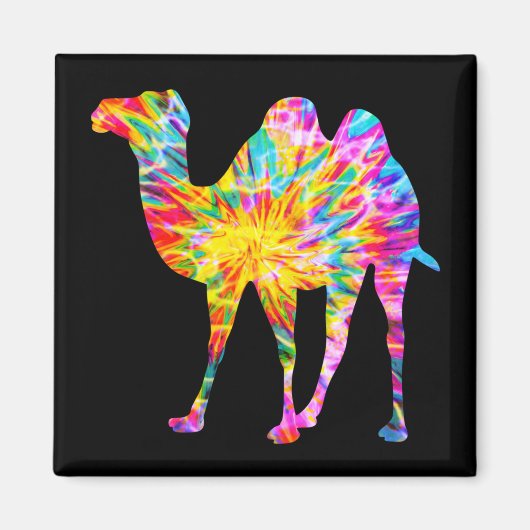 GEFÄRBTE KRAWATTE CAMEL MAGNET (Vorne)