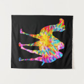 GEFÄRBTE KRAWATTE CAMEL WANDTEPPICH (Vorderseite (Horizontal))