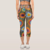 Gefärbte Krawatte Capri Leggings (Rückseite)