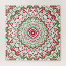 Gefärbte Krawatte Christmas Mandala