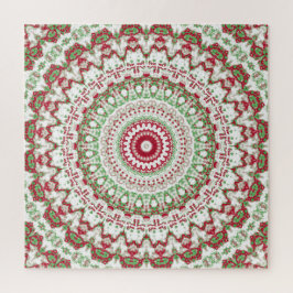 Gefärbte Krawatte Christmas Mandala Puzzle