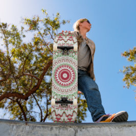 Gefärbte Krawatte Christmas Mandala Skateboard