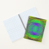 Gefärbte Krawatte cooles Design auf Spiral Noteboo Notizblock (Innenseite)