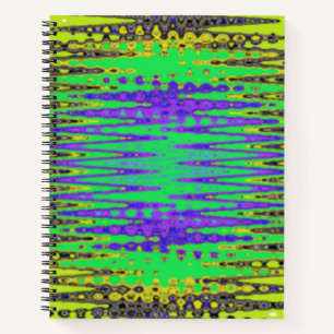 Gefärbte Krawatte cooles Design auf Spiral Noteboo Notizblock
