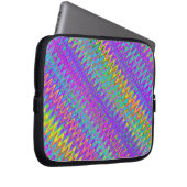 Gefärbte Krawatte Crazy Zickzack Laptopschutzhülle (Vorne Rechts)