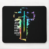 Gefärbte Krawatte Cross Micah 68 Akt Justly Bible Mousepad (Vorne)