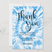 Gefärbte Krawatte Danke, dass Sie die Blue Card Einladung (Vorderseite)