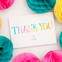 Gefärbte Krawatte Dankeschön Karte