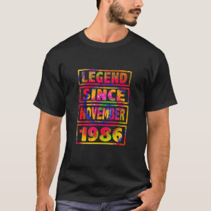 gefärbte Krawatte Dekoration Legend seit Nove T-Shirt