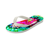 Gefärbte Krawatte der Brandsturme, Kinderbadesandalen (Schrägansicht)