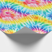 Gefärbte Krawatte der coolen Strip-Wirbel Geschenkpapier (Ecke)