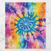 Gefärbte Krawatte der Farben Weinetikett (Einzelnes Label)