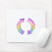 Gefärbte Krawatte der RotationsPfeile Mousepad (Mit Mouse)