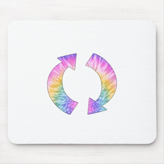 Gefärbte Krawatte der RotationsPfeile Mousepad (Vorne)
