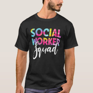 Gefärbte Krawatte der Sozialarbeiter-Squad Week -  T-Shirt