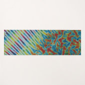 Gefärbte Krawatte der Streifen Yogamatte (Vorderseite (Horizontal))