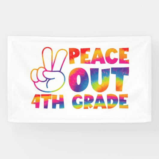 Gefärbte Krawatte der vierten Klasse Banner (Horizontal)