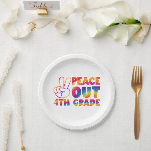 Gefärbte Krawatte der vierten Klasse Pappteller (Hochzeit)