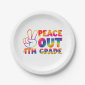 Gefärbte Krawatte der vierten Klasse Pappteller (Vorderseite)