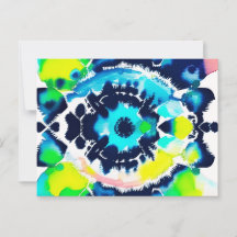 Gefärbte Krawatte des Blauen Auges