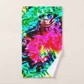 Gefärbte Krawatte des Feuersturms, Badetücher, Set (Handtuch)