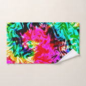 Gefärbte Krawatte des Feuersturms, Badetücher, Set (Handtuch)